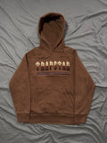 Trapstar Spellout Brown Hoodie