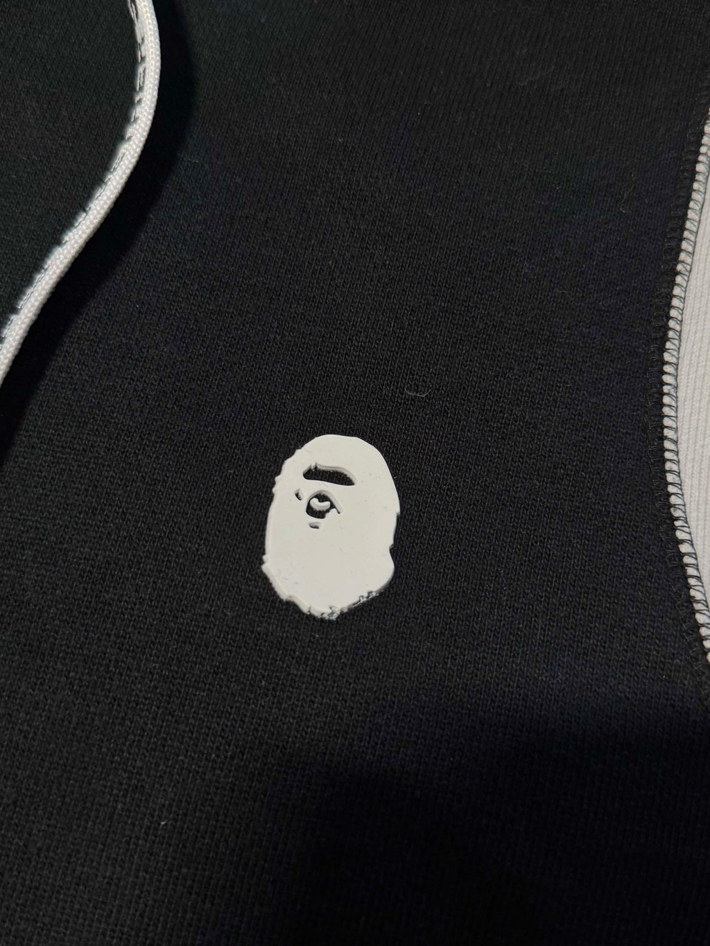 Bape Logo Trim Hoodie
