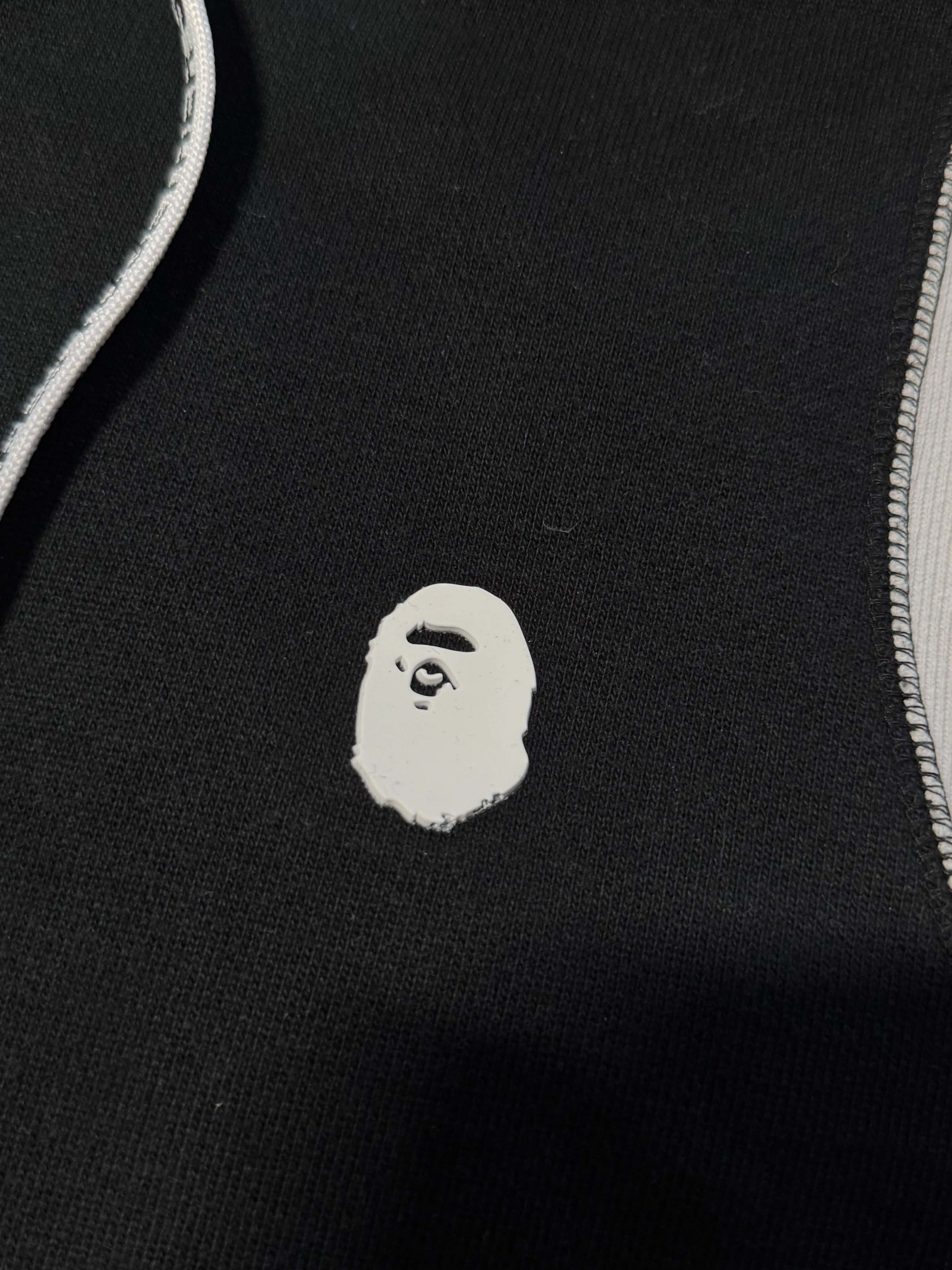 Bape Logo Trim Hoodie