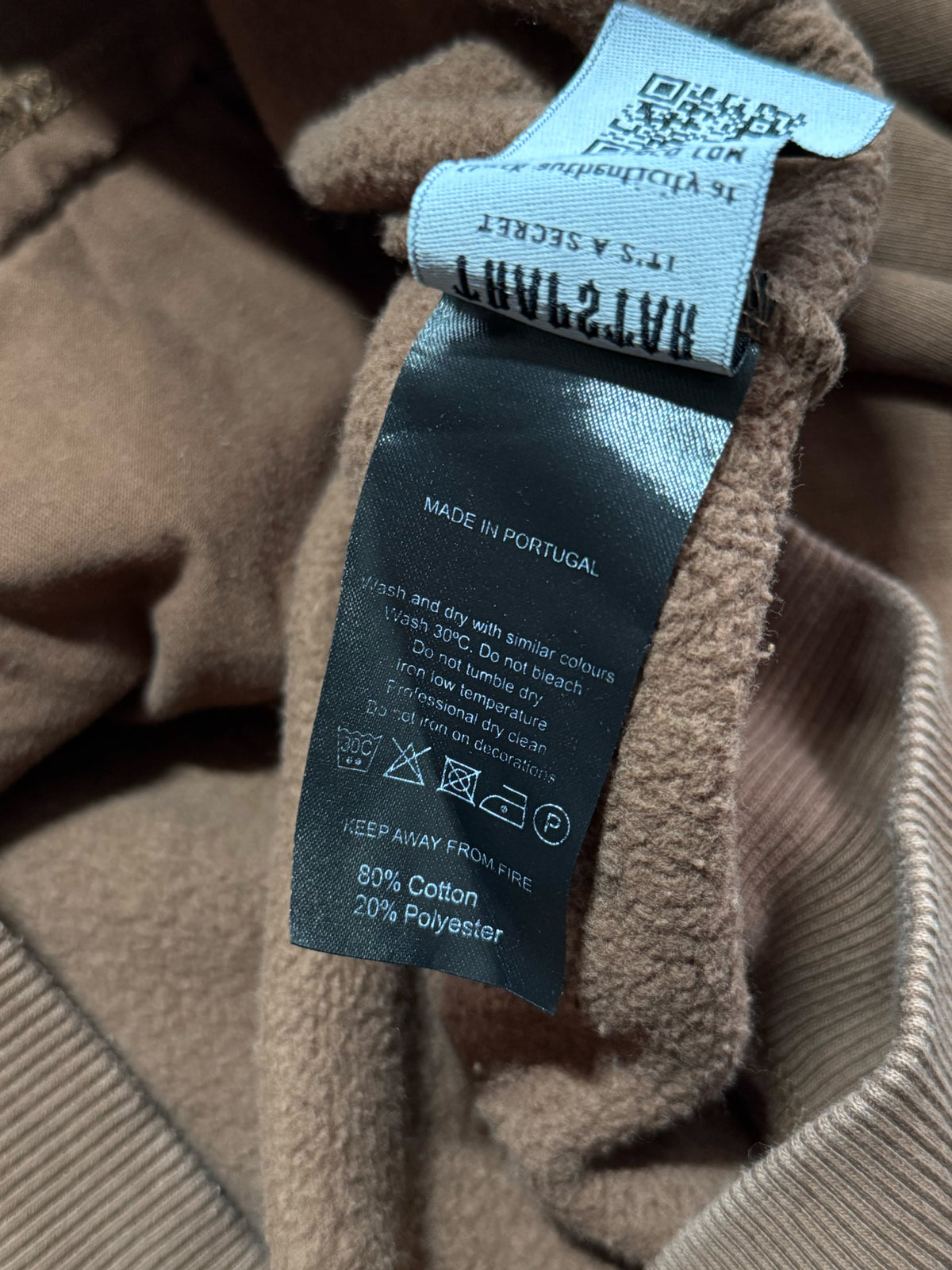 Trapstar Spellout Brown Hoodie