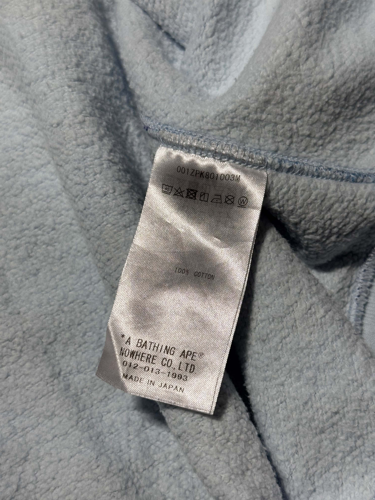 Bape Tiger Abc Blue Camo Full-Zip Hoodie