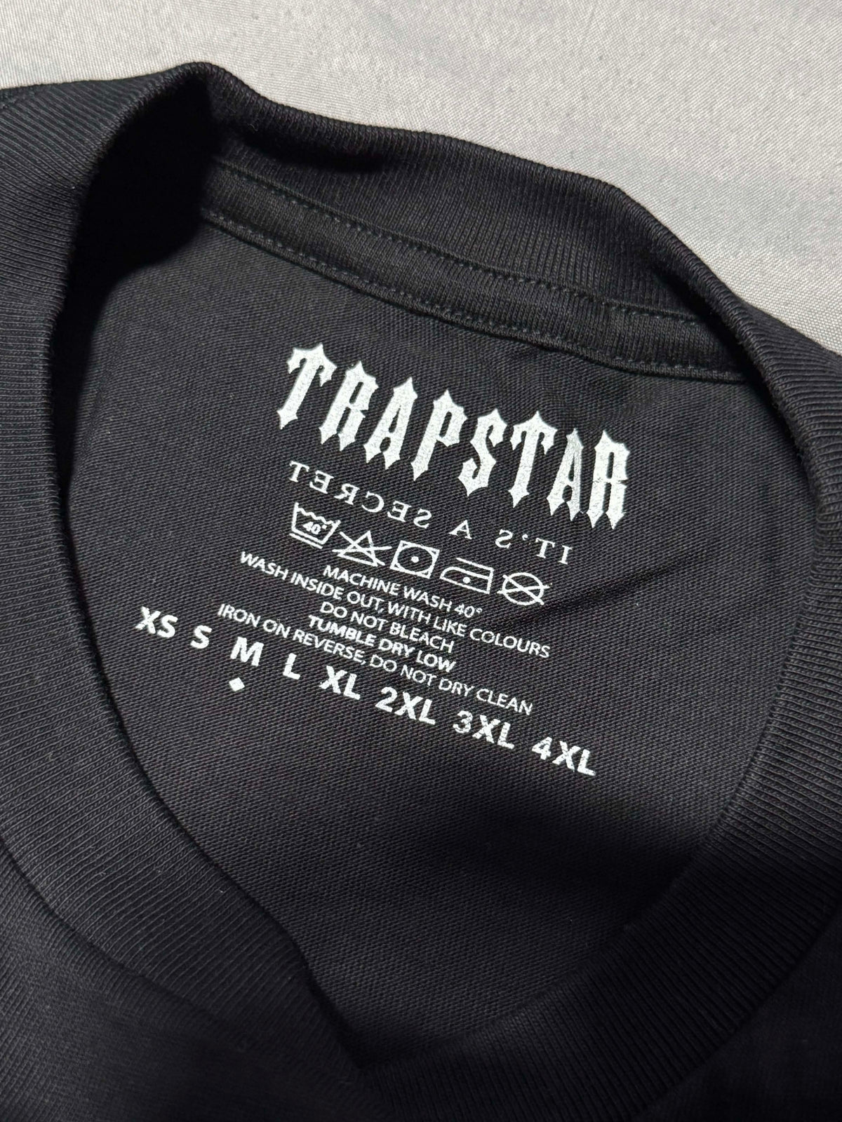 Trapstar Flame Print Tee Black