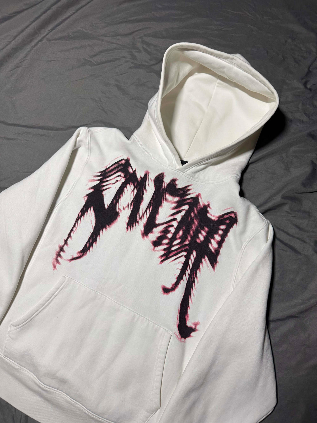 Revenge White and Red Hoodie