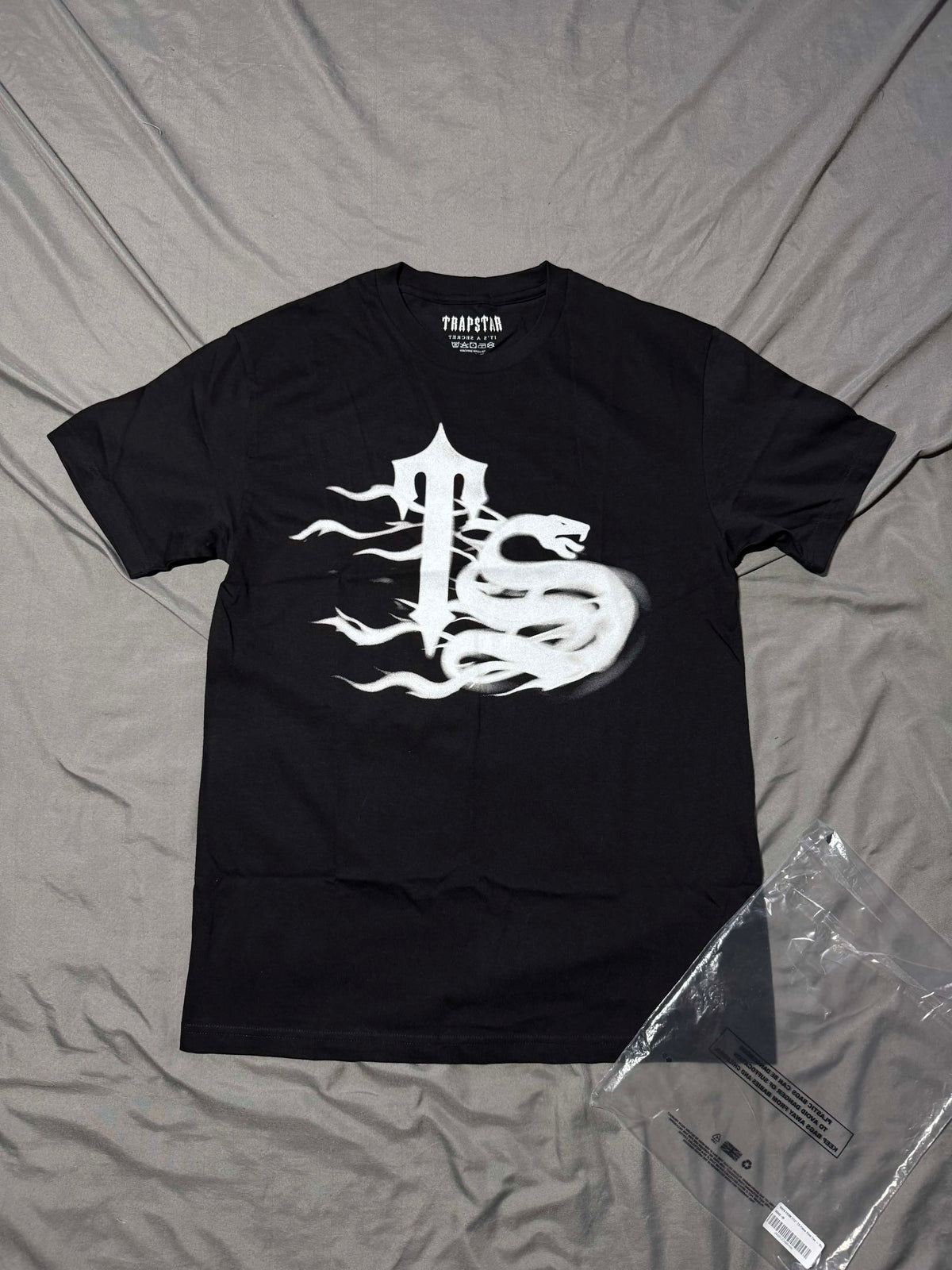 Trapstar Flame Print Tee Black